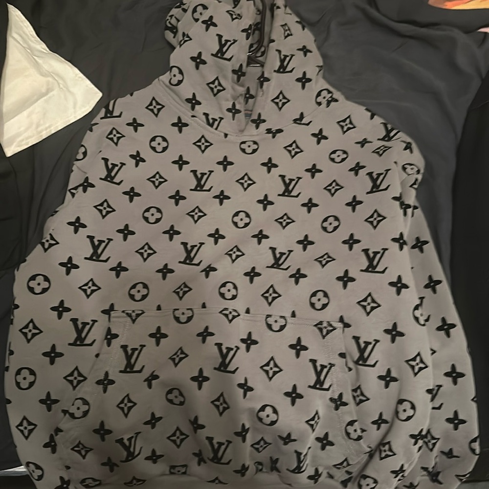 Louis Vuitton Gray Monogram Hoodie